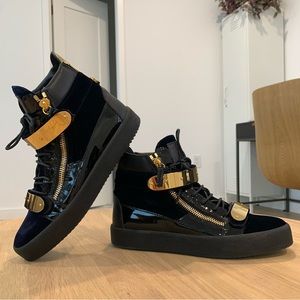 MEN’S GIUSEPPE ZANOTTI COBY VELVET HIGH TOP SNEAKERS (EU 41.5 / US 8.5)